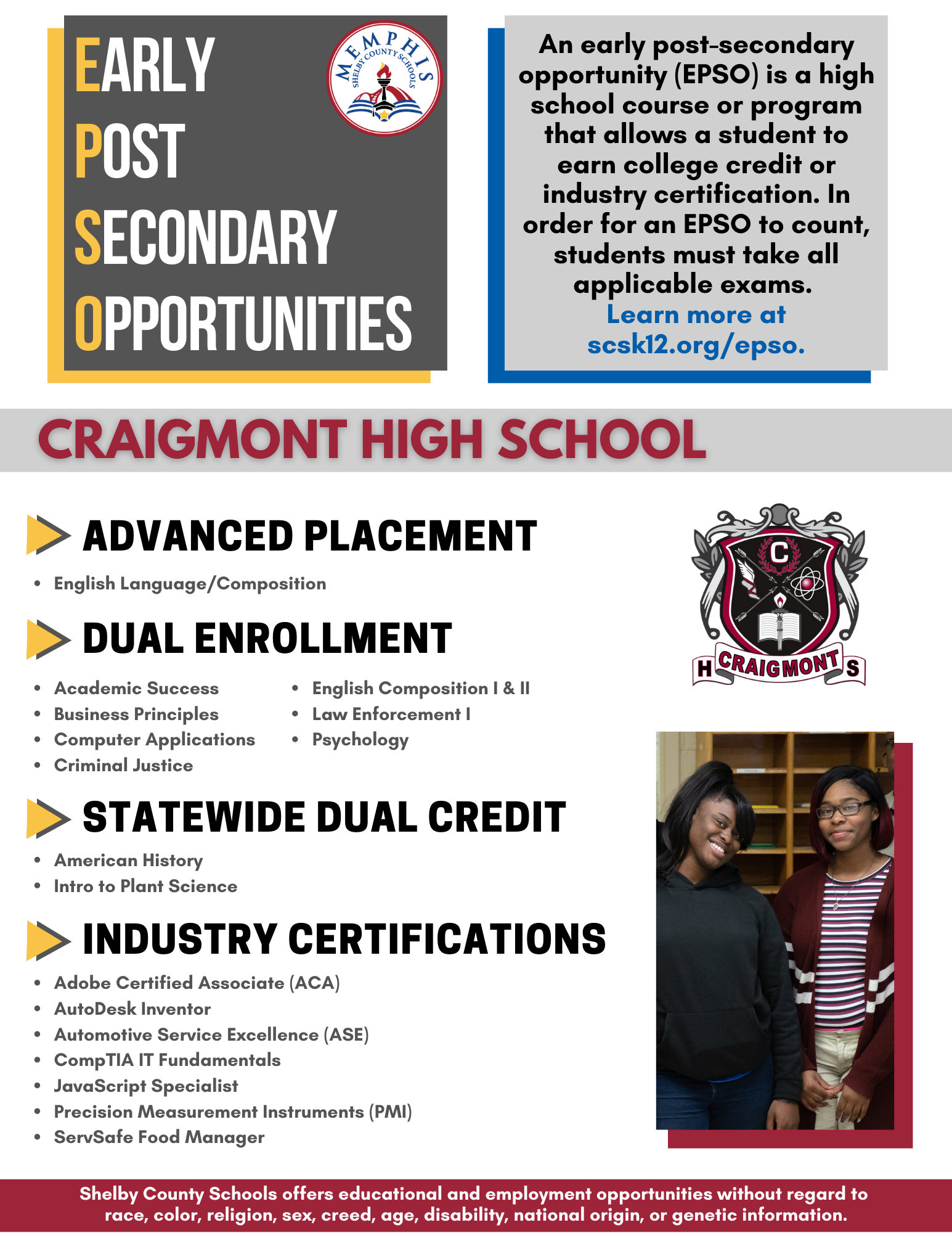 Craigmont EPSO 